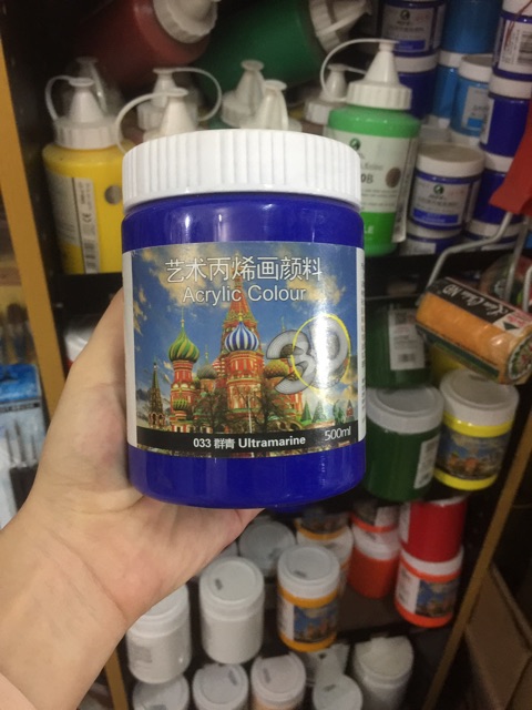 Combo 14 màu acrylic 3d 500ml (loại màu như phần mô tả