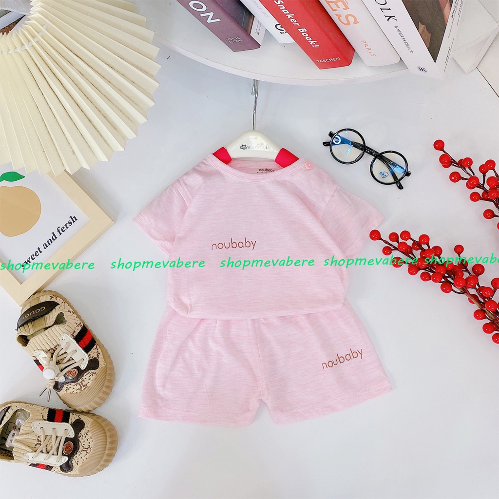 Bộ Cộc Tay Noubaby Cho Bé Sơ Sinh Từ 3-13kg, Vải Cotton Mềm - Đẹp - Thấm Hút Mồ Hôi Tốt - 𝐁𝐎𝟐𝟖