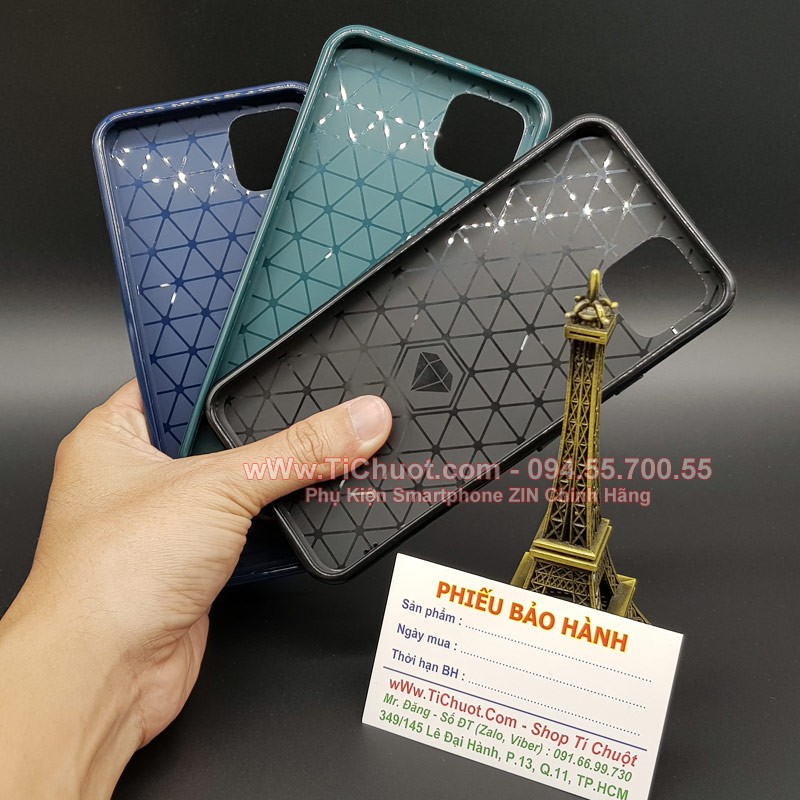 Ốp Lưng Google Pixel 4 Dẻo Kẻ Sọc Chéo Chống Sốc