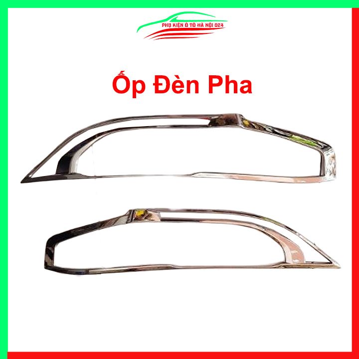 Ốp viền đèn pha hậu mạ crom Civic 2016-2019 chống trầy trang trí bảo vệ xe