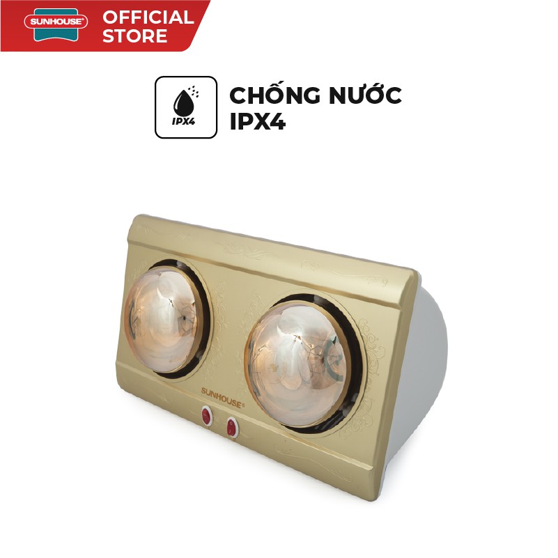 Đèn sưởi nhà tắm SUNHOUSE 2 bóng SHD3812