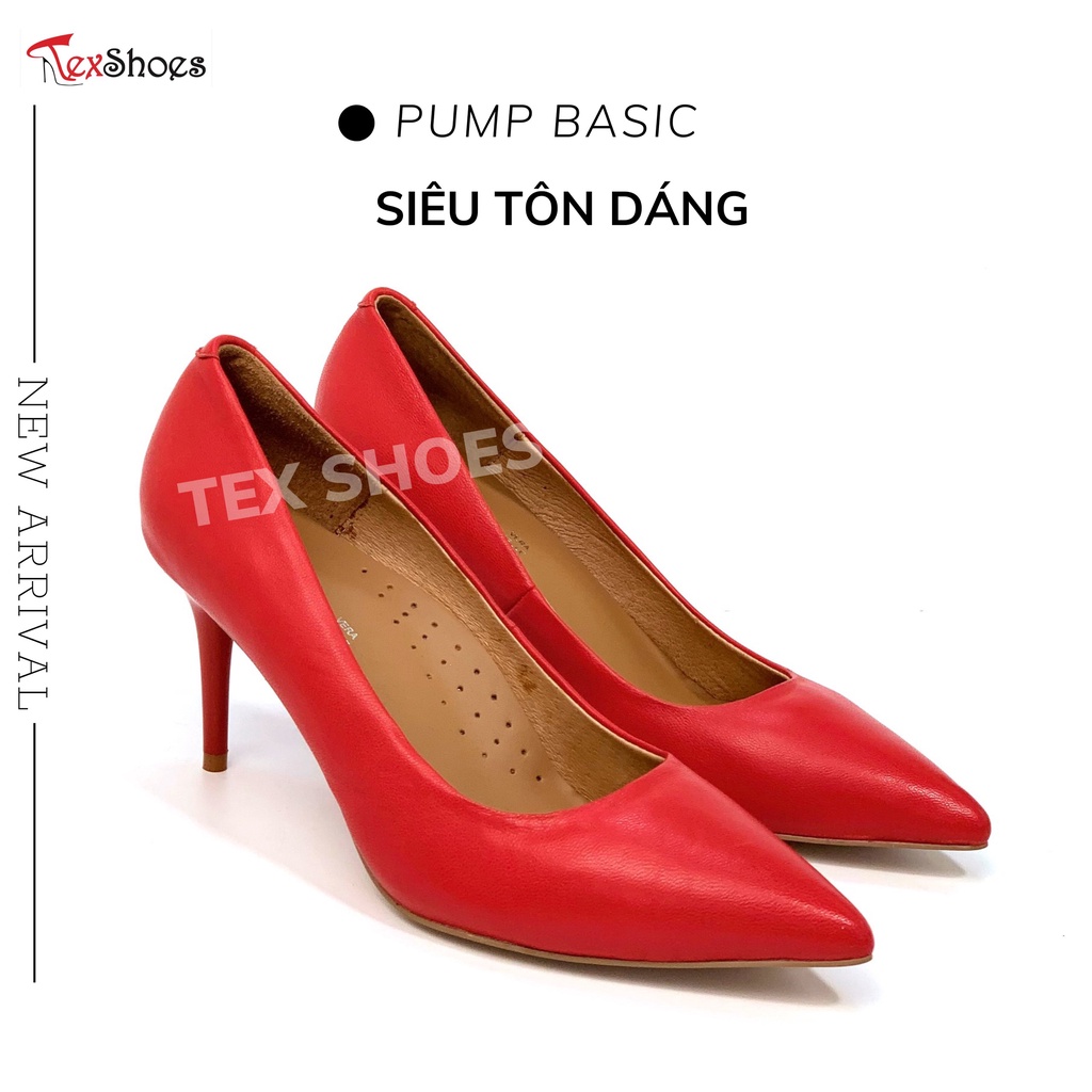Giày cao gót nữ VNXK gót nhọn 7cm, giày công sở nữ gót đũa TEX SHOES