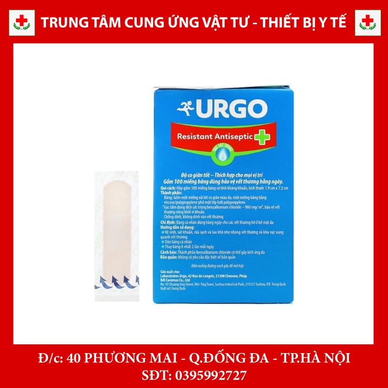 Băng cá nhân kháng khuẩn Urgo Resistant Antiseptic Pad