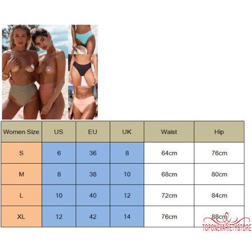 Quần Bơi Lưng Cao Màu Sắc Trơn Thời Trang Mùa Hè Cho Nữ