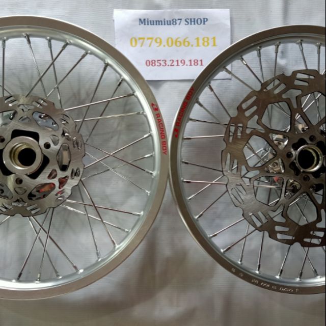 BÁNH CĂM ĐÙM MA CRÔM 2 ĐĨA FULL NIỀNG RCB CHÍNH HÃNG CHỈ SUZUKI HONDA GẮN SATRIA RAIDER
