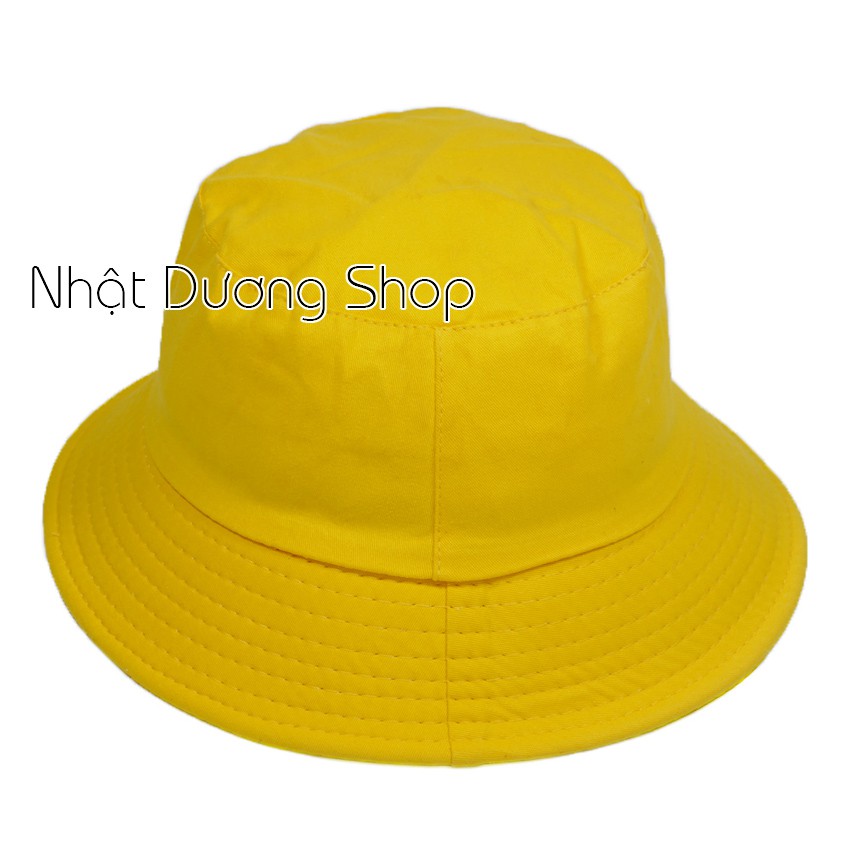 Nón tai bèo bucket trơn - Chất liệu Cotton thoáng mát cho người đội thích hợp cho mọi người