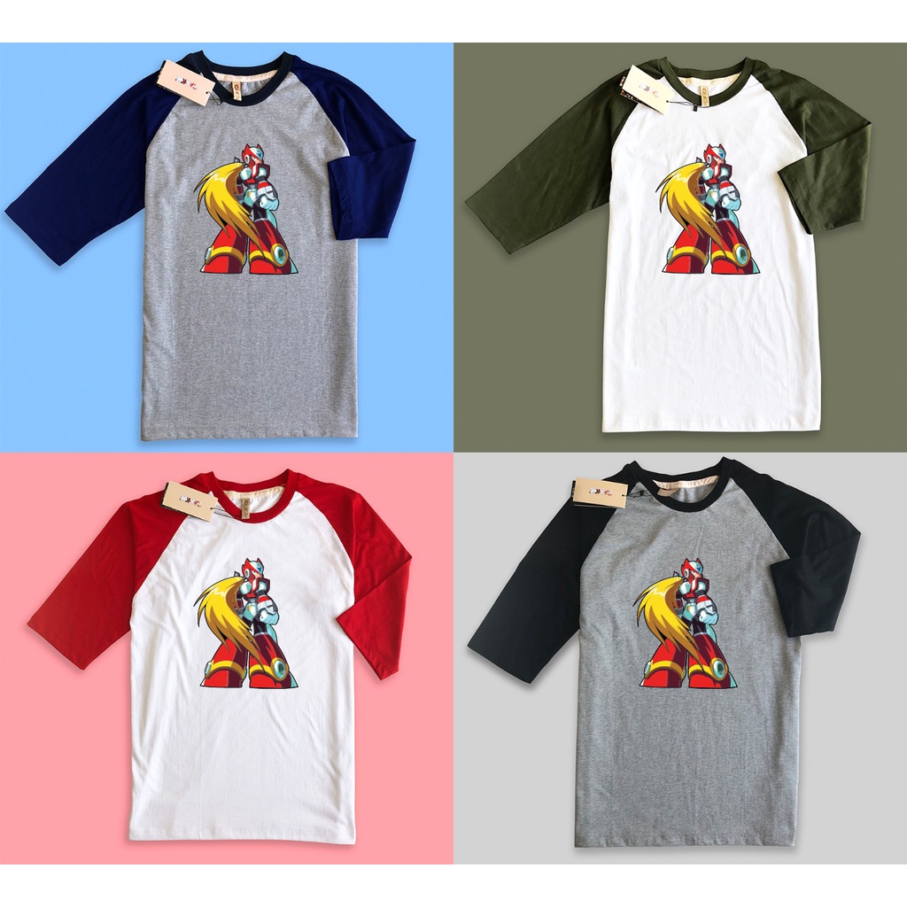 Áo thun Raglan Megaman X Rockman Zero