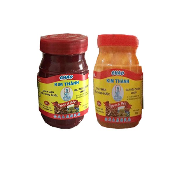 Chao ngon + chao đỏ Kim Thành lốc 2 hũ (350 g/ hũ)
