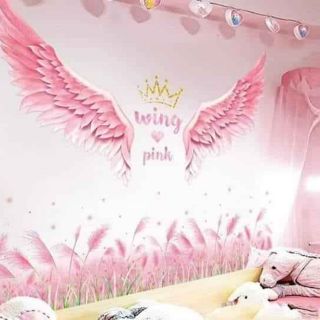 Decal dán tường cực xinh thích hợp dán quán cafe, phòng ngủ, phòng khách.