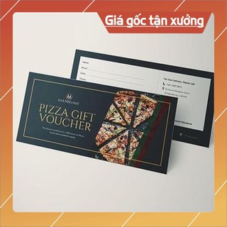 IN 200 PHIẾU QUÀ TẶNG / GIFT VOUCHER / PHIẾU BẢO HÀNH CHỈ 300.000đ / Giấy C300 (7 x 16 cm) / Cán Màng / Không Cán