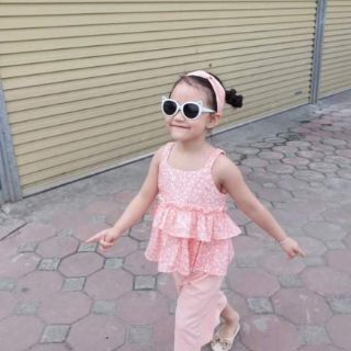 Set bộ bé gái quần rộng