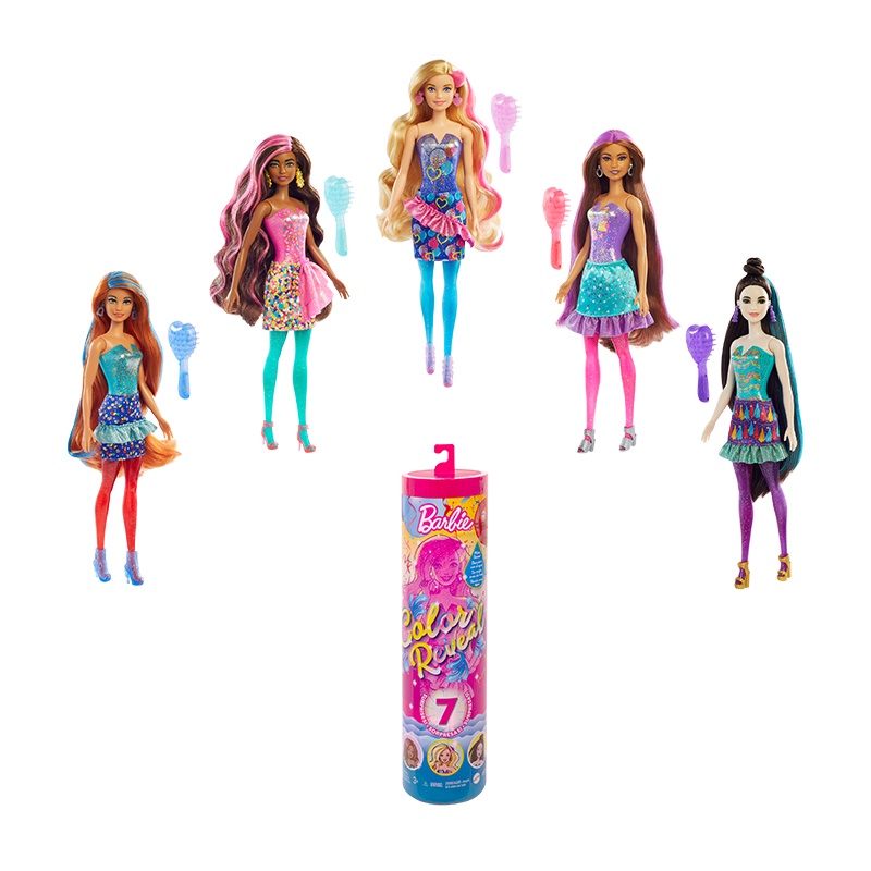 [Mã LIFEMKD3 giảm 100K đơn 499K] Búp Bê BARBIE Đổi Màu - Phiên Bản Confetti GTR96