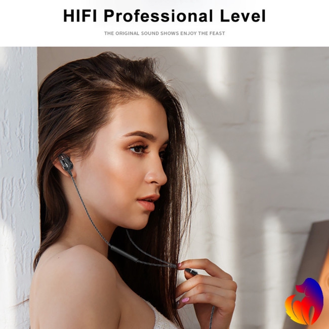 Tai nghe nhét tai thể thao có dây HiFi siêu Bass 3.5mm