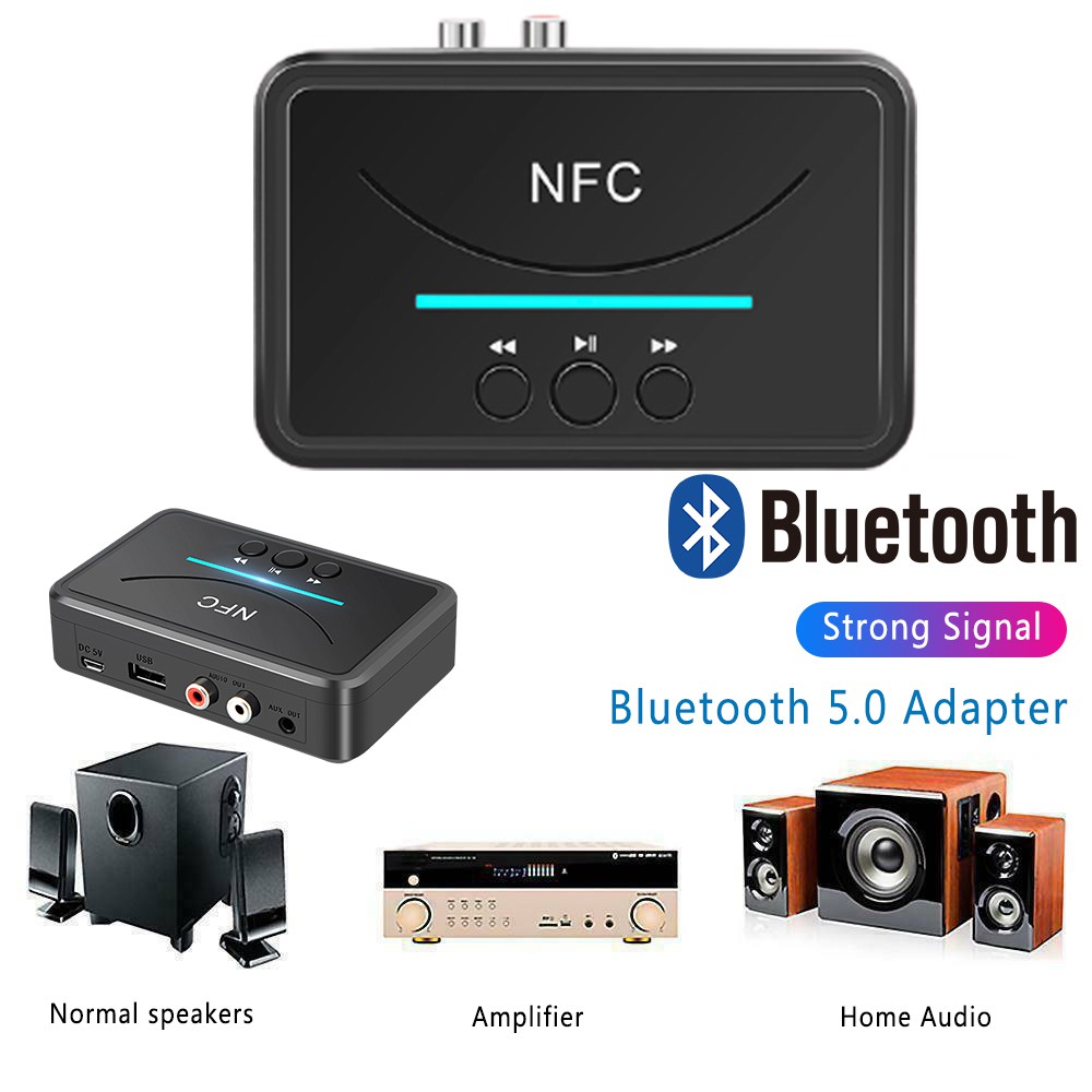 Thiết Bị Thu Phát Bluetooth 5.0 Jack 3.5mm Aux Hifi Cho Loa Xe Hơi