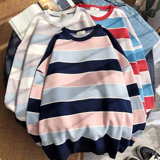 Áo sweater sọc mẫu mới cực xinh 💛❤️💙