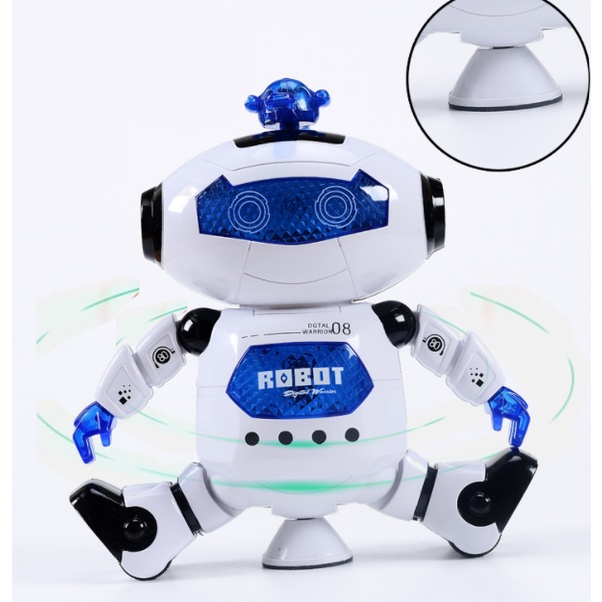 Đồ chơi Robot thông minh sáng tạo - xoay 360 phát nhạc hot trend