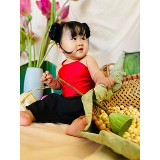 YẾM ĐÀO KÈM MẤN CHO BÉ GÁI (5-15kg)
