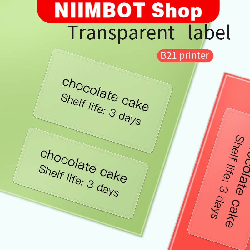 Nhãn Dán Ghi Tên Trong Suốt Cho Nimbot B21 / B203