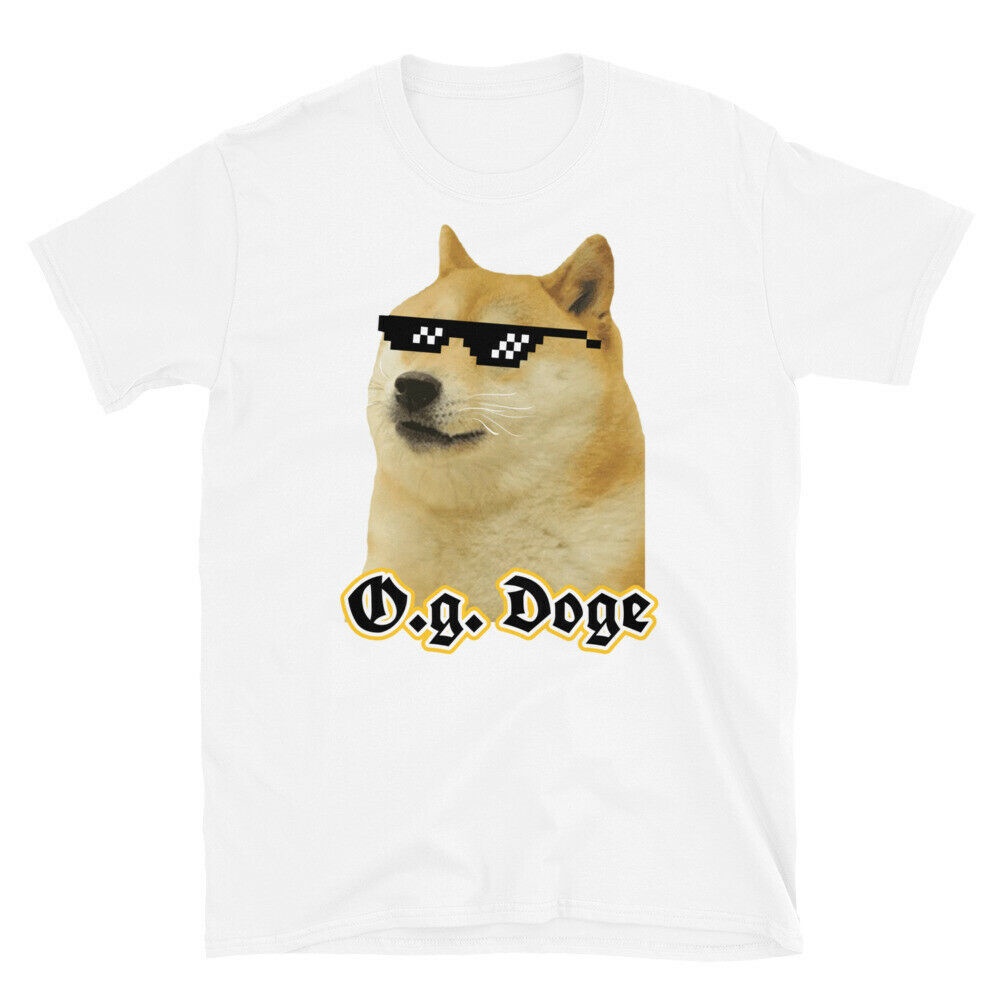 O.G. Doge Dogecoin Gangster Shiba Inu Áo thun Vòng mềm Spun Cotton