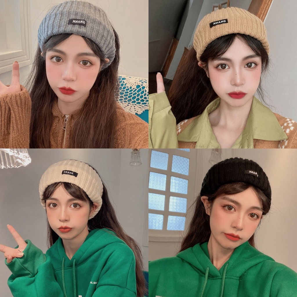 Băng Đô Đan Len Thời Trang Thu Đông Xinh Xắn Cho Nữ