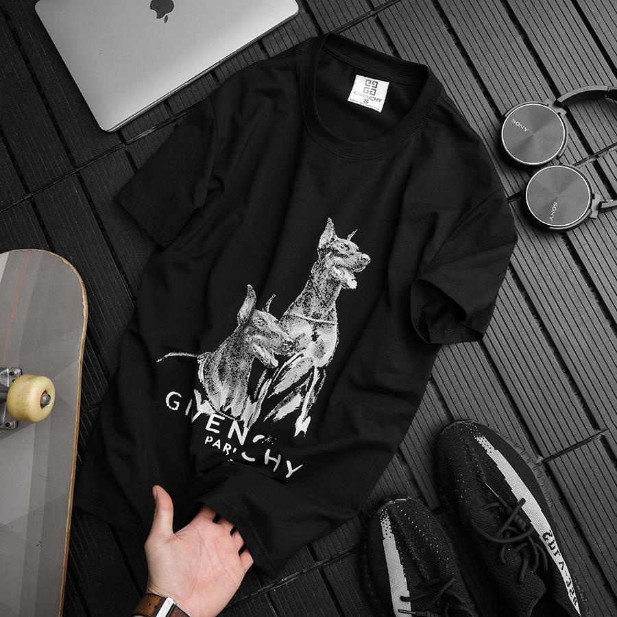 [Ảnh thật] [VNXK] Áo thun tay lỡ nam nữ Cotton oversize form rộng mẫu chó săn