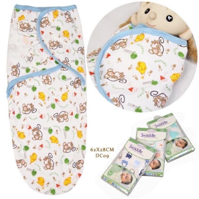 ủ  kén cotton SwaddleMe - Chăn ủ sơ sinh chống giật mình hàng cao cấp, ủ kén cho bé sơ sinh