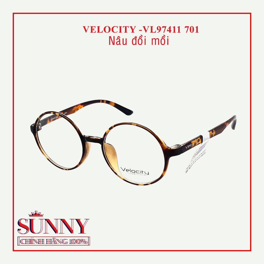 Gọng kính nam nữ thời trang Velocity VL97411 nhiều màu chính hãngg