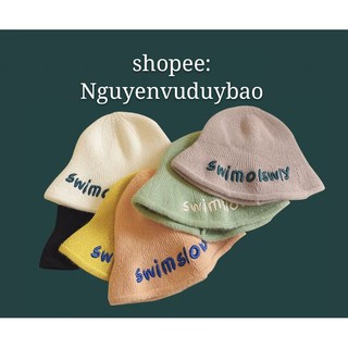 Mũ Len Chữ Phong Cách Hàn Quốc Cho Bé