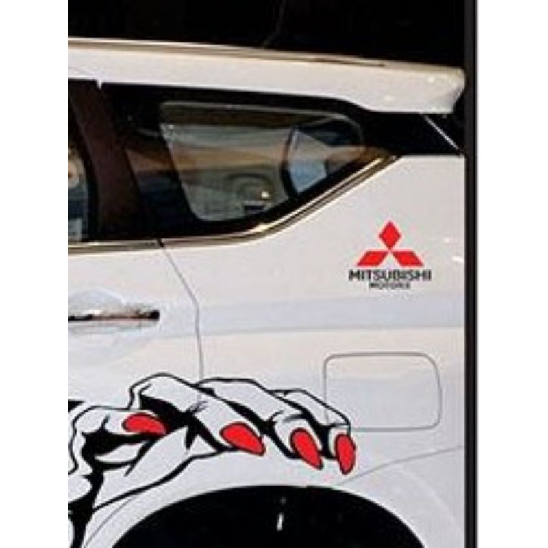 Logo dán xe mitsubishi