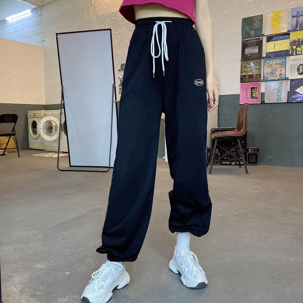 Quần Jogger ⚡ FREESHIP ⚡ Quần Nữ Dài Ống Rộng SPUN TTQD124 | BigBuy360 - bigbuy360.vn