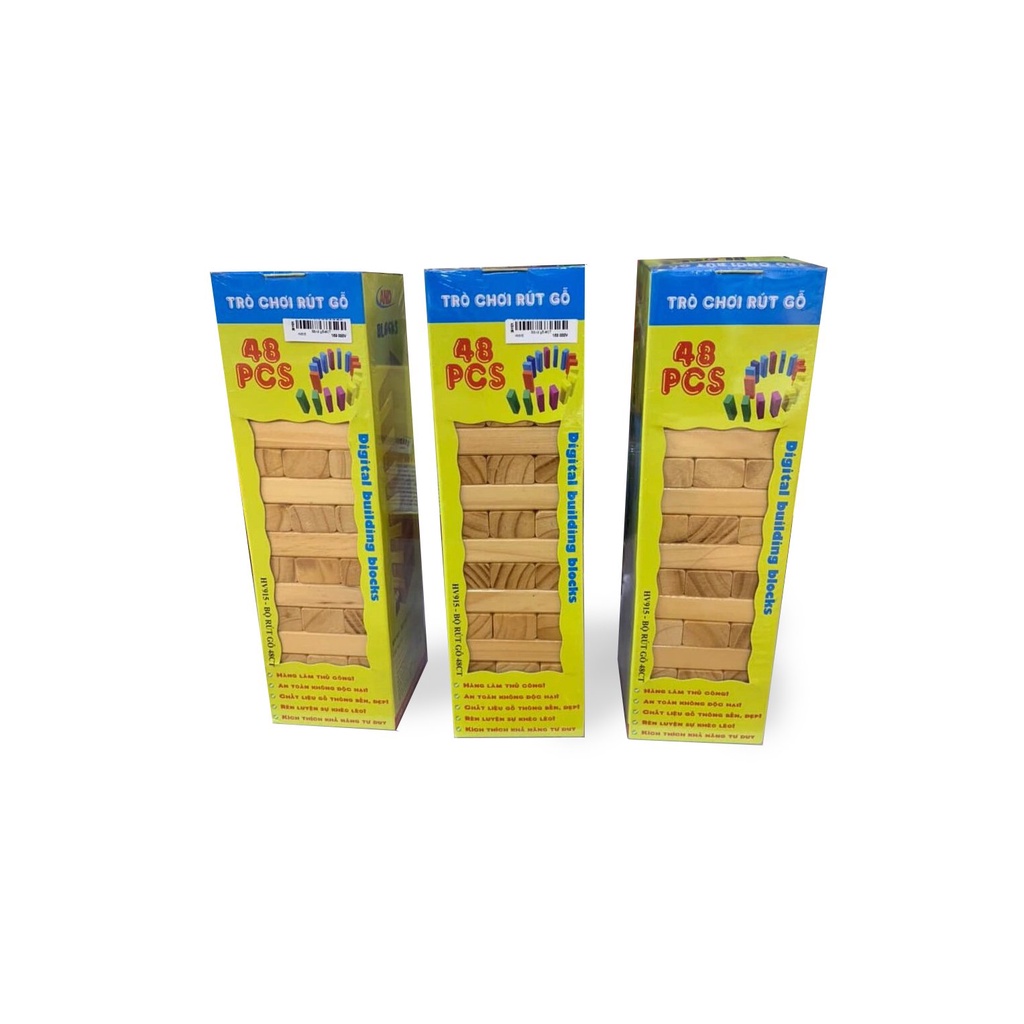 Đồ chơi rút gỗ loại to, Đồ chơi thông minh, Đồ chơi an toàn cho trẻ em, Đồ chơi gỗ