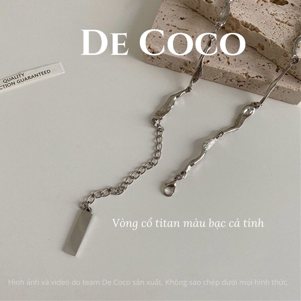 Vòng cổ choker Silver Bar decoco.accessories