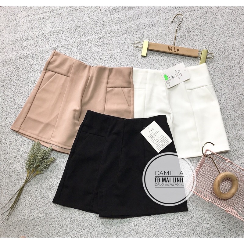 ✨QUẦN SHORT✨ Quần short cạp cao 3 màu chân dài chất tuyết mưa | BigBuy360 - bigbuy360.vn