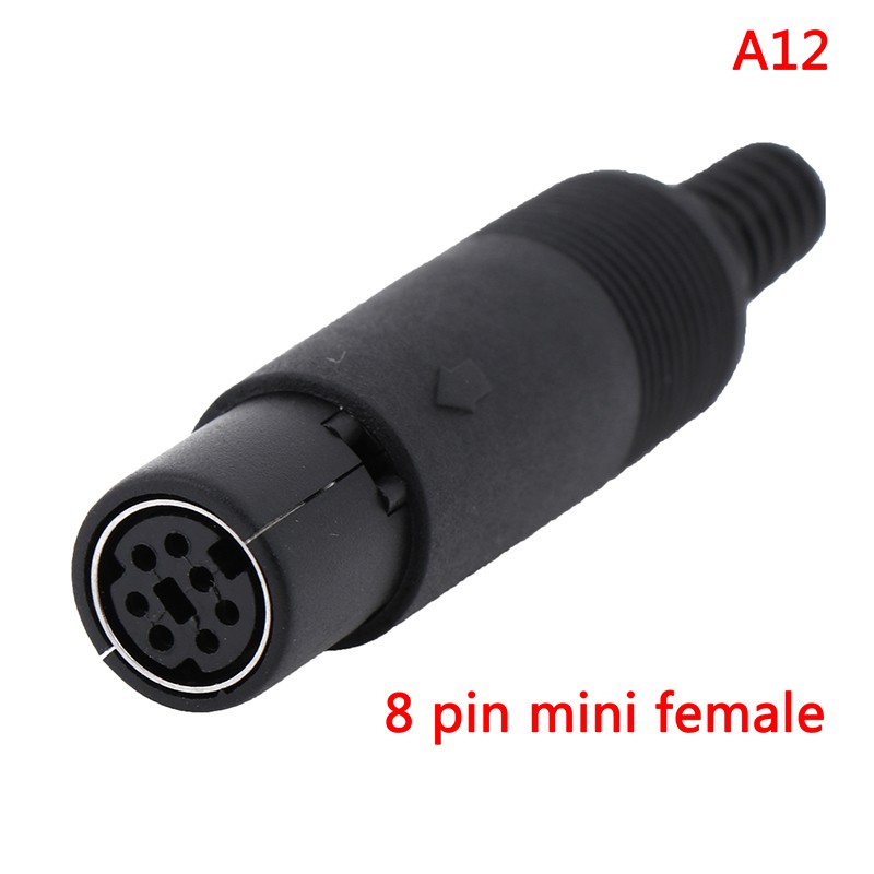 Fcvn Mini DIN Plug Socket Connector 3/4/5/6/7/8 PIN Chassis Cable Mount Male Female Motivated