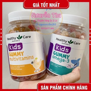 Kẹo nhai Healthy care Gummy Multivitamin và Healthy care Gummy omega3 thumbnail