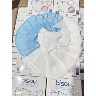 Khẩu trang y tế 5d bisou mask 4 lớp giấy kháng khuẩn