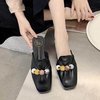 [ORDER] Giày sục nữ da mềm đính hạt