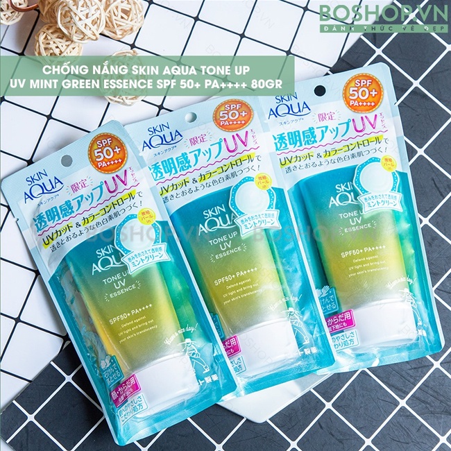 Kem chống nắng Skin Aqua Tone Up kiềm dầu mát lạnh 80ml .