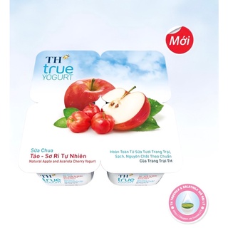 Sữa chua ăn Táo sơ ri/ Trái cây/Sầu riêng/Nha đam/Dừa/Chanh leo TH Truemilk 24hộp