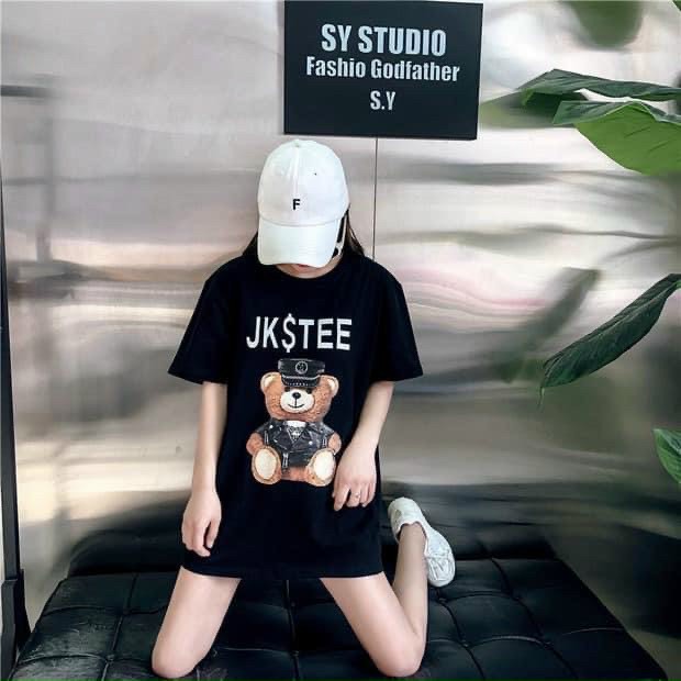 Áo Thun Form Rộng Tay Lỡ Unisex Hình Thỏ 35-70kg | BigBuy360 - bigbuy360.vn