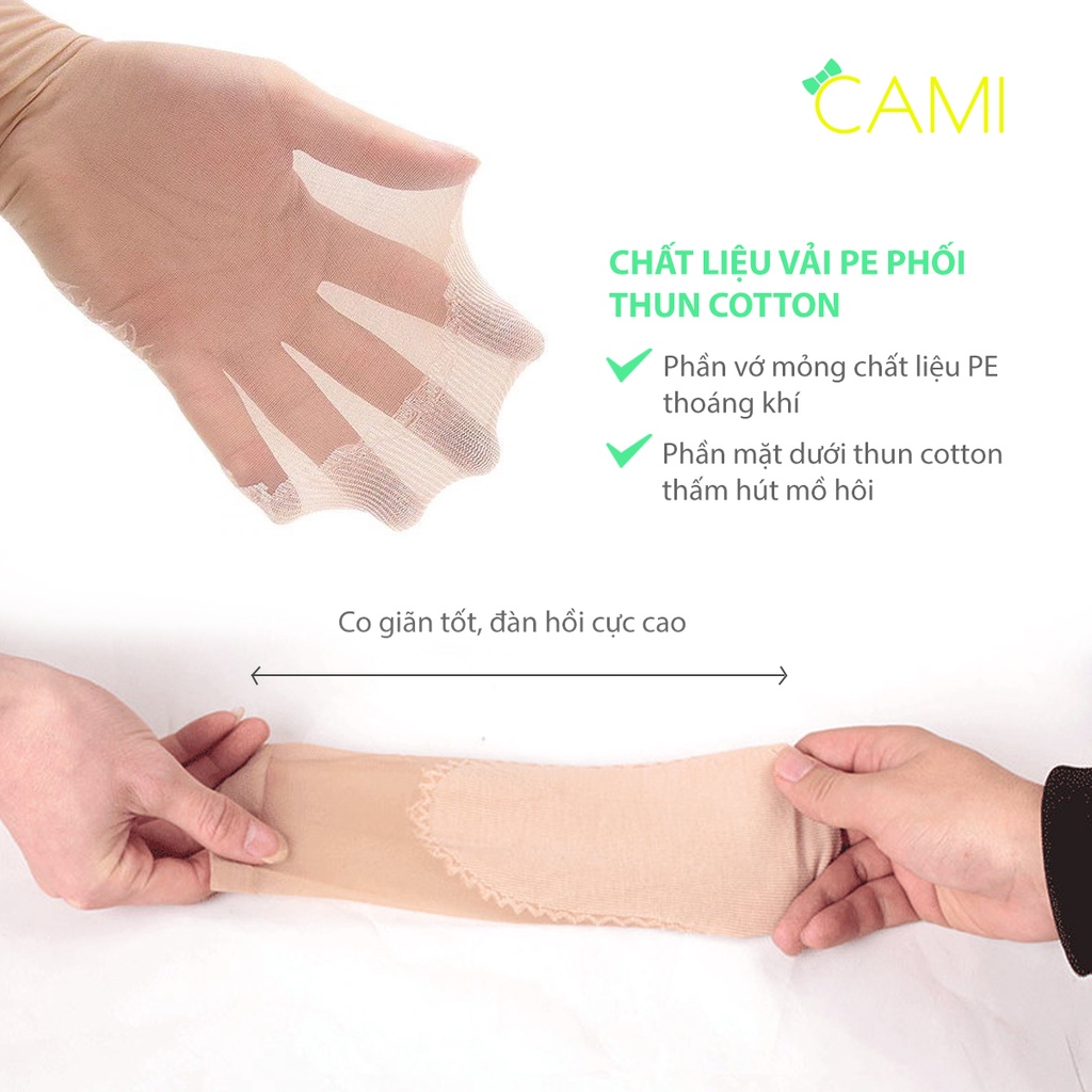 Combo 5.10 cặp vớ da tone màu kem, đen, xám chất liệu vải dệt thoáng khí, đế cotton có cổ chun - Cami - CMPK249