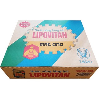 Thùng 24 lon nước tăng lực Lipovitan Honey (24 lon x 250ml)