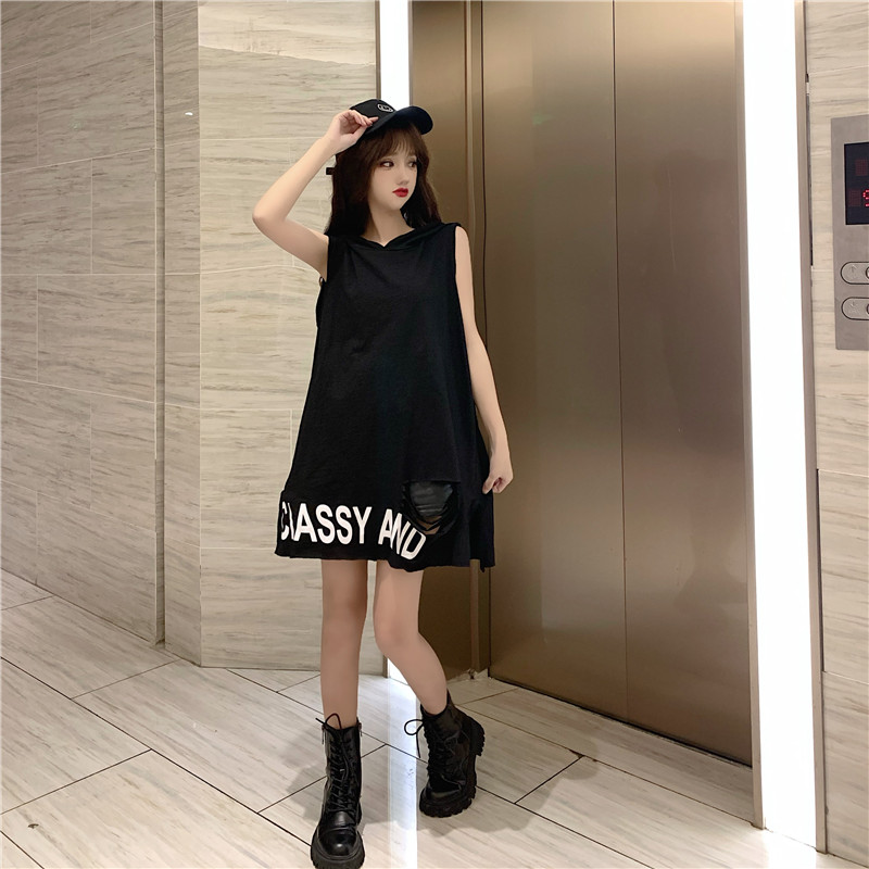 Áo Hoodie Không Tay Năng Động Dành Cho Nữ