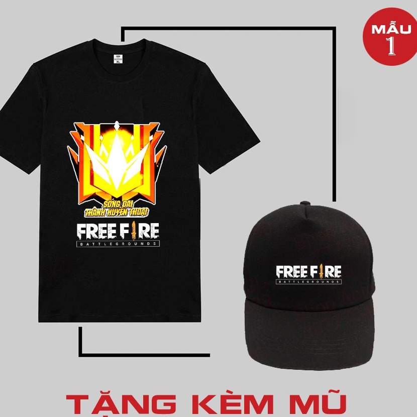 áo Garena Free Fire , áo thun game Garena Free Fire sống dai thành huyền thoại