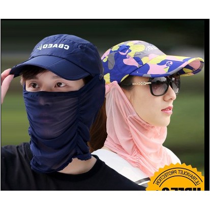 nón chống nắng ninja chống uv cao cấp cho nam và nữ, mũ nón khẩu trang cao câp