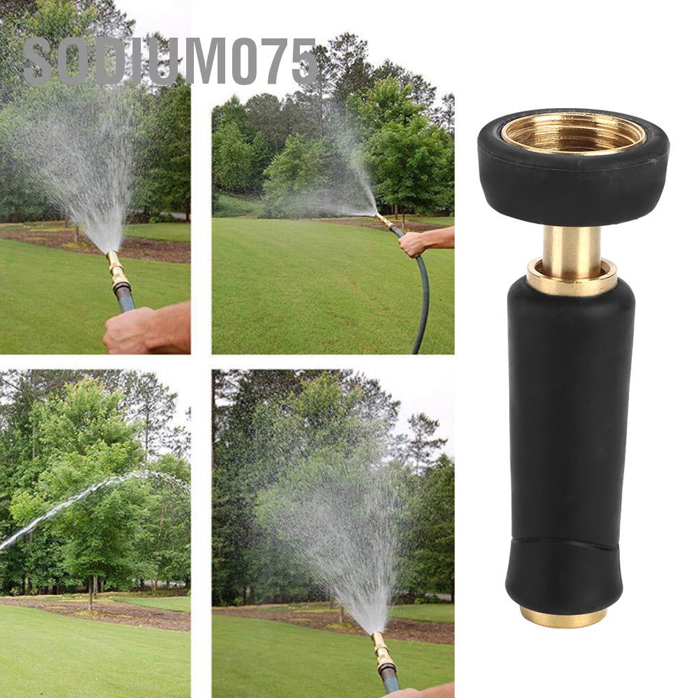 Sodium075 Spray Hose Nozzle Adjustable Brass Head Garden Water Sprayers Fittings