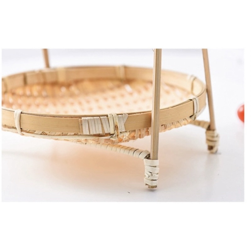 Mẹt tre tầng mẹt 1 2 3 tầng đựng đồ ăn trang trí Mây Tre Đan Thuỷ Khanh