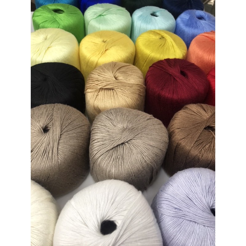 Sợi tơ lanh Yamma wool cuộn 50gr ,  mềm mượt - tự nhiên - kháng khuẩn và thoáng mát - dùng tốt cho cả trẻ em