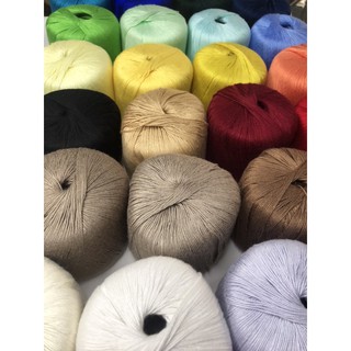 Sợi tơ lanh Yamma wool cuộn 50gr ,  mềm mượt - tự nhiên - kháng khuẩn và thoáng mát - dùng tốt cho cả trẻ em