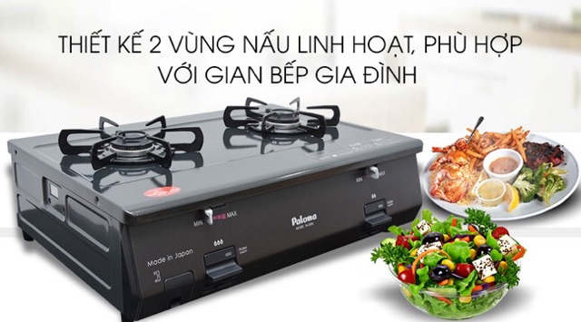 Bếp gas Paloma PA-209J (trưng bày mới 98-99% ) bh 12 tháng